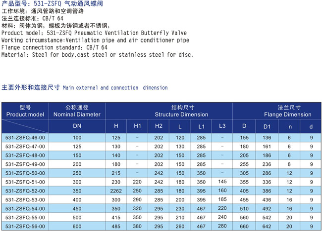 船用氣動對夾式中心型蝶閥